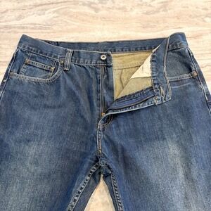 VTG Y2K FLYPAPER Denim Baggy Jeans 38x30 Dark Wash Straight Leg Distressed